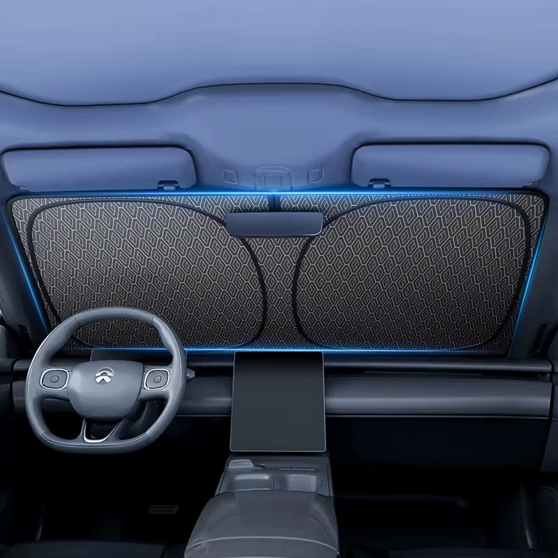 Foldable Windshield Sun Shade Extra-Large Full Coverage Car Interior Sun Visor Summer Uv-Reflective Cooling Sun Protection Cover